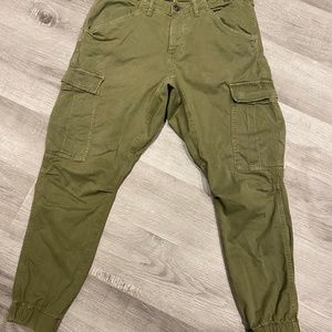 Khaki green cargo pants